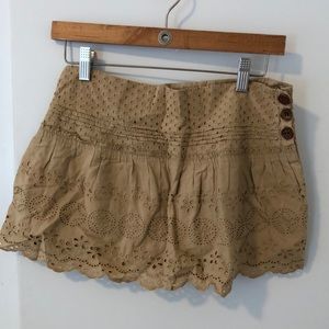 American Eagle | Tan summer mini skirt